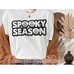 Spooky Season Svg, Halloween SVG PNG, Funny Svg, Retro Halloween Svg Cut File for Cricut, Cutting or Sublimation Design