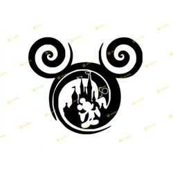 Magical 50th Celebration, Mickey, Orlando, Castle | SVG PNG | Silhouette Cricut Cutting Ready Instant Download