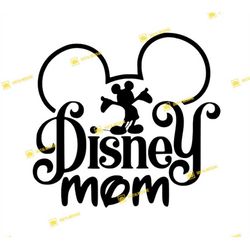 Dis MOM, Mother's Day, Mickey, Minnie, Castle, Orlando | SVG PNG | Silhouette Cricut Cutting Ready Instant Download