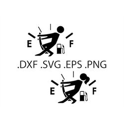 Gas Tank Decal Bundle - Funny - Digital Download, Instant Download, svg, dxf, eps & png files included!