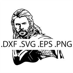Thor Bust - Avengers - Digital Download, Instant Download, svg, dxf, eps & png files included!