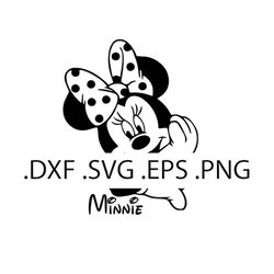Minnie Mouse 1 - Digital Download, Instant Download, svg, dxf, eps & png files included!