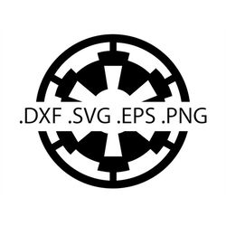 Galactic Empire Symbol - Digital Download, Instant Download, svg, dxf, eps & png files included!