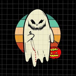 Spooky Ghost Halloween Svg, Ghost Horror Halloween Svg, Ghost Scary Halloween Svg, Ghost Knife Halloween Svg