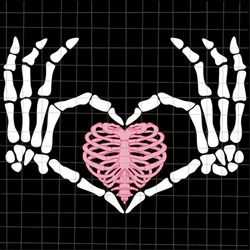 Skeleton Hand Heart Bones Svg, Heart Bones Halloween Svg, Skeletons Halloween Svg, Skeleton Hand Halloween Svg, Skeleton