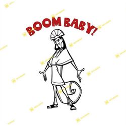 Boom Baby, Emperor's New Groove, Kuzco | SVG PNG | Silhouette Cricut Cutting Ready Instant Download