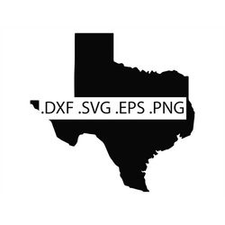Detailed Texas Outline - Digital Download, Instant Download, svg, dxf, eps & png files included!