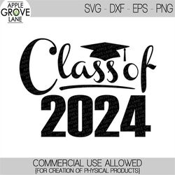 Class of 2024 Svg - Graduation SVG - 2024 Svg - 2024 Graduation SVG - Graduation Clipart - Class of 2024 Clip Art - Svg
