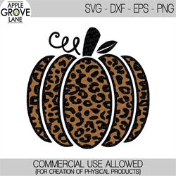 Leopard Pumpkin Svg - Pumpkin SVG - Leopard Print Svg - Halloween Svg - Fall SVG - Cheetah SVG - Animal Print Svg - Svg