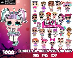 Mega Bundle Lol Doll Svg, Lol Doll Svg, Baby Dolls Svg, Png Dxf Eps Digital File .