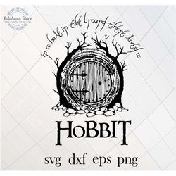 in a hole in the ground there lived, house svg, fantasy svg, family svg, cut file, silhouette, svg files for cricut