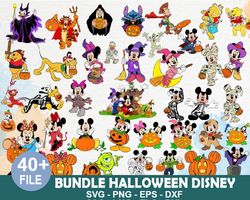 40 Files Bundle Halloween Disney Mickey Svg ....