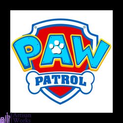 Logo Paw Patrol Birthday Party SVG PNG DXF, Chase Vector svg, Trending svg