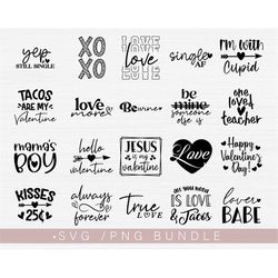 Valentine's Day Svg Png Bundle, Commercial Use Svg Bundle, Valentine Svg Bundle, Love Png Bundle Cut File for Cricut, In