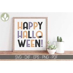 Happy Halloween Svg - Halloween Svg - Happy Halloween Sign Svg - Happy Halloween Shirt Svg - Halloween Laser Cut File -