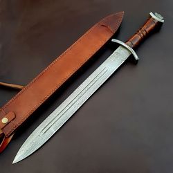 H-5921 Medieval Dagger with Black Scabbard, 14".