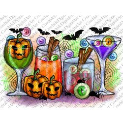 Halloween wine glasses Png,Witch Sublimation Designs,Orange Pumpkin Beer png, Beer Sublimation Png, Halloween tshirt, Ha