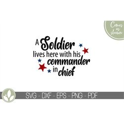 Soldier Lives Here Svg - Soldier Svg - Patriotic Svg - Military Svg - Military Family Svg - Military Soldier - Soldier F