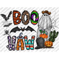 Boo Haw Png, Country, Western Halloween, Halloween Png, Boo Png, Spooky Png, Trick Or Treat Png, Cactus,Digital Download