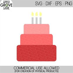 Birthday Cake Svg - Birthday Svg - Birthday Party Svg - Cake Svg - Birthday Candle Svg - Birthday Cake Clip Art - Svg Ep