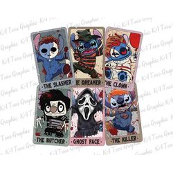 Bundle Halloween Characters Tarot Card PNG, Horror Characters PNG, Tarot Decks Png, Spooky Vibes Png, Trendy Shirt Desig