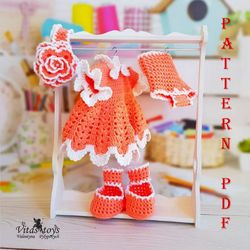 Crochet pattern for making clothes for toys Bunny or Bear