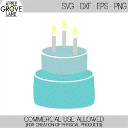Birthday Cake Svg - Birthday Svg - Birthday Party Svg - Cake Svg - Birthday Candle Svg - Birthday Cake Clip Art - Svg Ep