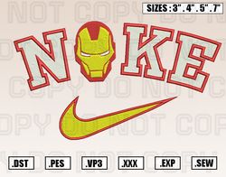 Nike x Ironman Embroidery Machine Designs Instant Digital Download Pes