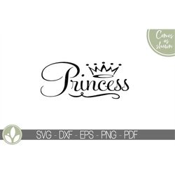 princess crown svg - princess svg - crown svg - baby princess svg - baby girl svg - princess clipart - princess girl svg