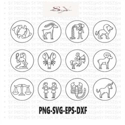 Zodiac sign Svg,Floral Zodiac sign Svg, Astrology Svg,Flower Zodiac Sign SVG,Libra svg,Aries svg,Scorpio Svg,Zodiac Clip