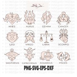 Zodiac Signs SVG Bundle, It's a Zodiac Thing SVG, Astrology Signs svg, Zodiac Symbol svg, Constellation Signs svg, Horos