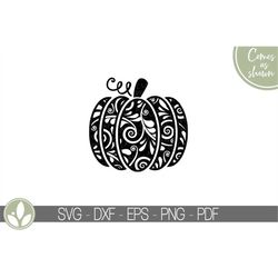 Swirly Pumpkin Svg - Pumpkin SVG - Halloween Svg - Fall Pumpkin Svg - Fall SVG - Halloween Pumpkin Svg - Floral Pumpkin