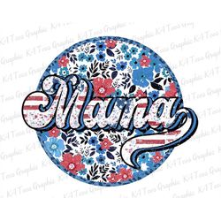 Faloral American Mama PNG, America Mama Png, Retro 4th Of July Png, Independence Day Png, American Patriotic Png, Printa