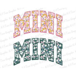Pink Floral Mini Png, Retro Mini Sublimation, Groovy Mama Png, Mom Sublimation Png, Mama Shirt Design, Mother's Day Png,