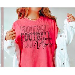 Distressed Football Mom Svg Grunge Football Mama Svg Football Game Day Vibes Svg Shirt Design Cut File for Cricut Sublim