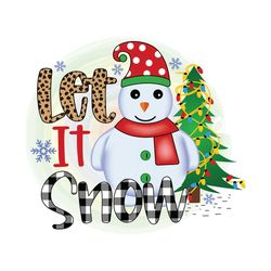 Let It Snow Png, Christmas Png, Xmas Png, Christmas Tree Png, Christmas Gift Png