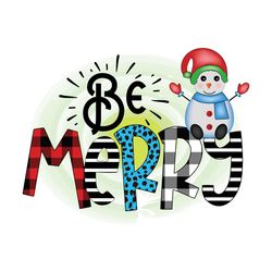 Be Merry Png, Christmas Png, Xmas Png, Happy Holiday Png, Christmas Gift Png