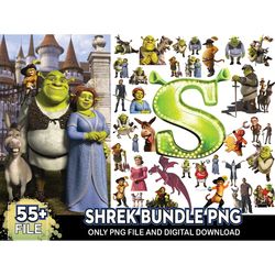 55 Files Shrek SVG, Shrek PNG, Shrek Face PNG, Shrek Logo PNG, Puss in Boots PNG, Shrek Clipart, Shrek Head PNG