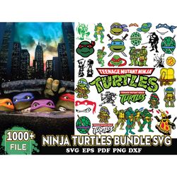 1000 Files Ninja Turtles SVG Bundle, Ninja Turtles PNG, Tmnt PNG, Tmnt Logo, Teenage Mutant Ninja Turtles Logo