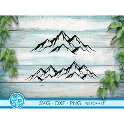 Mountain range SVG Mountains svg files for Cricut. mountain SVG Mountains png, svg, dxf clipart files. Nacho Av