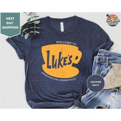 Retro Luke's Diner T shirt, Luke's Diner Shirt, Stars Hollows Shirt, Tv Show Fans Gif