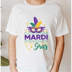 Mardi Gras Shirt, New Orleans Carnival Parade Tee Fow Women or Men, Mardi Gras Outfits, Fleur De Lis, Mardi Gras Trendy