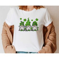 St Patricks Day Sweatshirt, St. Patrick's Gnomes t-shirt, Saint Patrick's Pullover,Simple Holiday Shirt,Irish Four Leaf