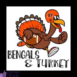 Bengals and Turkey Svg, Bengals Turkey Svg, Sport Svg, Cincinnati Bengals Football Team
