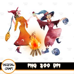 Halloween Witch Watercolor Clipart