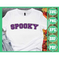 Spooky Vibes Sublimation Design, Vintage Halloween shirt, Spooky png, Spooky varsity Png, Retro Halloween png, Fall shir