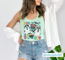 Disney Boo To You tank top, Mickey and Minnie Halloween tanks, Disney Halloween 2023 tanktop, Disneyland Pumpkin Mouse E