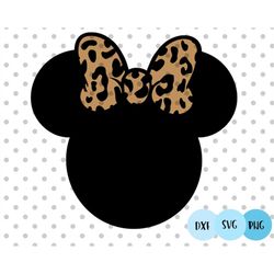 Mouse Head SVG, Mouse bow svg, Mouse head silhouette, safari mouse head svg, Family trip svg