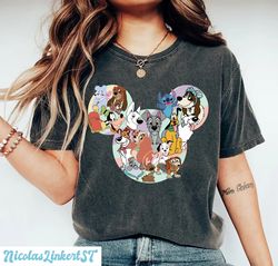 Disney Dogs Comfort colors shirt, Dogs Mickey head Shirt, Disney Dogaholic Shirt, Pluto Percy Dug Slinky, Disney Matchin