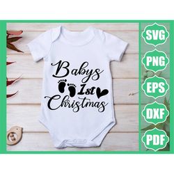 baby  first christmas svg, newborn christmas svg, first christmas outfit design, my 1st christmas svg, baby girl boy svg